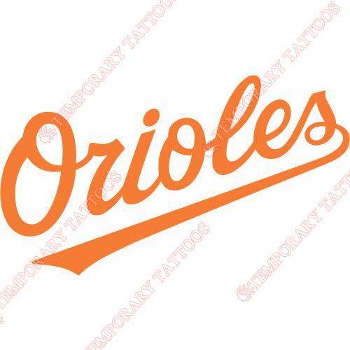 Baltimore Orioles Customize Temporary Tattoos Stickers NO.1413